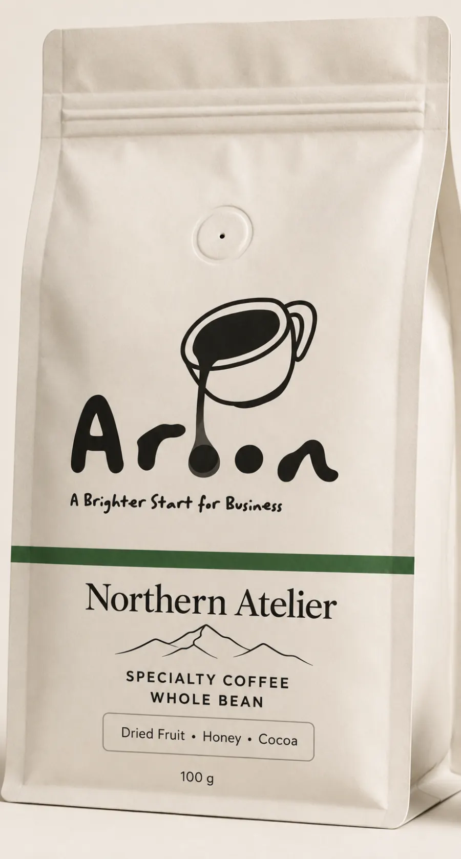AROON Northern Atelier — whole bean coffee bag