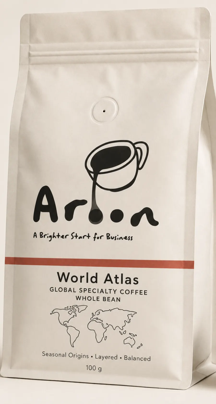 AROON World Atlas — whole bean coffee bag